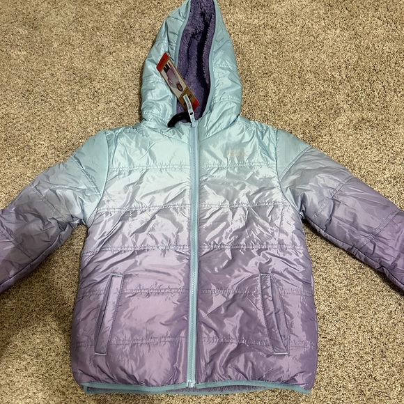 Eddie Bauer full lined reversible winter jacket size girls 10/12
